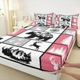 thumbnail image 3 of jejeloiu Jungle Animal Deer Bed Sheets,Rustic Farmhouse Hunting King Sheets,Safari Bear Silhouette Sheet Set For Adults,Microfiber Bedroom Decor,4-Piece, 3 of 7