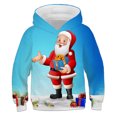 thumbnail image 3 of Sudadera con capucha con estampado de Papá Noel y árbol de Navidad de dibujos animados para niños, divertida, para primavera y otoño, informal, de manga larga, 3 of 5