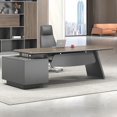 thumbnail image 4 of Wooden Modern Office Desks Shelf Conference Vanity Foldable Office Desks Desktop Mainstays Mesa Escritorio Desk Accessories My Lux Decor Round, 4 of 14