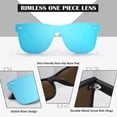 thumbnail image 6 of LINVO Oversized Trendy One-Piece Mirrored Lens Polarized Shades Fashion Blue Sunglasses for Men, 6 of 8