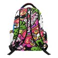 thumbnail image 2 of CHAQLIN Water Resistant Kids Backpacks for Travel Elementary School, 600D Polyester Breathable Strap Bookbag, Doodle-Style Cartoon, 2 of 9