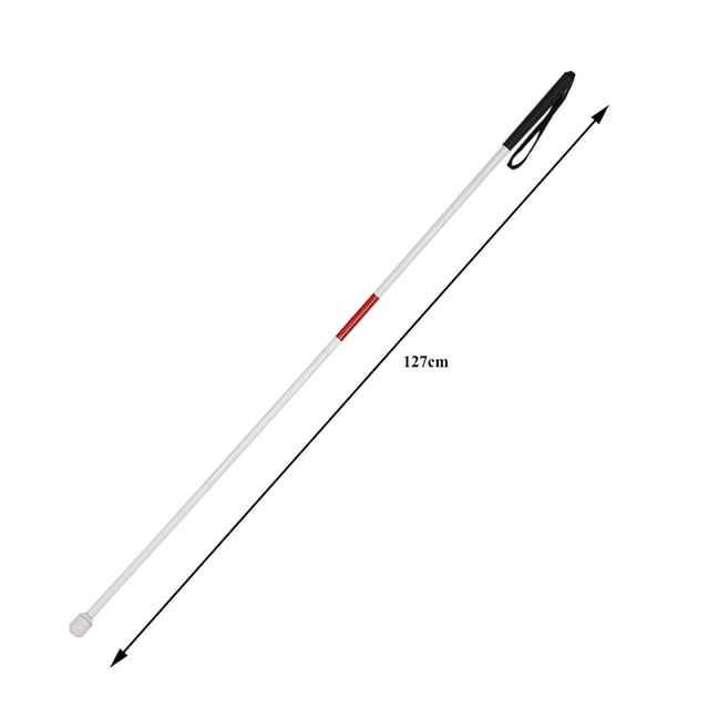 Bastón ciego portátil bastón plegable de 50 pulgadas bastón de metal baja visión para ciegos para ancianos Anggrek Otros