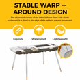 thumbnail image 4 of Texas Stars Vintage Table Cloths for 8 Foot Rectangle Tables, Bless OurHome Pots Country Wooden Plank Patio Waterproof Elastic Fitted Tablecloths, Washable Rectangular Table Cover for Camping, 4 of 8