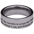 thumbnail image 4 of Serenity Prayer Tungsten Carbide Ring, 4 of 9