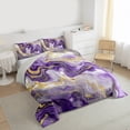 thumbnail image 3 of Castle Fairy Abstract Marble 2Pcs Bedding Comforter Set for Boys Girls Children,Gradient Marbling Watercolor Twin Comforter Sets,Gold Metallic Breathable Bedding Set,Luxury Bedroom Decor, 3 of 8