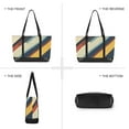 thumbnail image 6 of FORMRS Canvas Laptop Tote Bag for Women with 15.6" Computer Compartments Shoulder Handbag, Retro Colorful Stripes, 6 of 7
