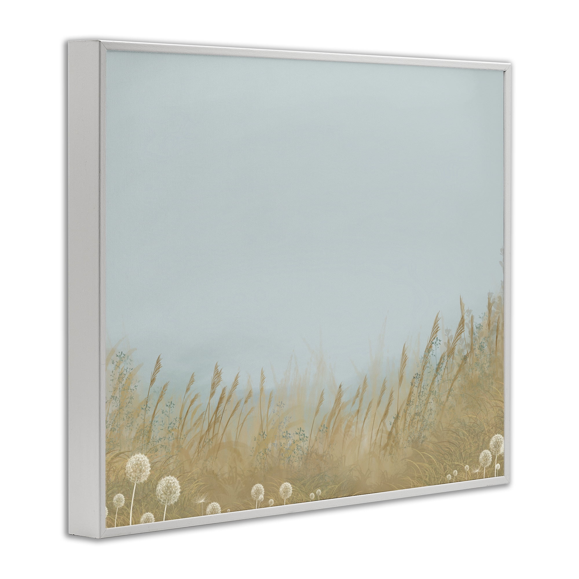 Misty Meadows Blowing in Wind White Framed Giclee Art, design by Renel Peters