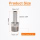thumbnail image 2 of Uxcell 3pcs Conector de Manguera de Acero Inoxidable Barb 10mm Barbed x 3/8" NPT Macho, 2 of 6