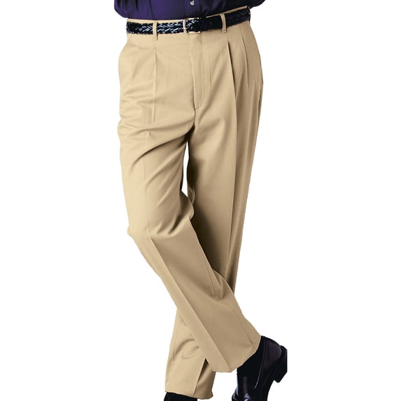 Edwards Garment Men's Moisture Wicking Back Pockets Business Casual Chino Pant