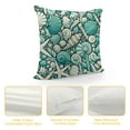 thumbnail image 4 of COMIO Turquoise Coastal Pillow Covers Beach Starfish Seashell Ocean Coral Jellyfish Pillow Cases Soft Outdoor for Sofa Couch Car Bedroom Home Decor, 4 of 5