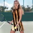 thumbnail image 2 of Yuyamidu Tiger Stripe Womens Golf Dress A Line Womens Golf Outfit with Pockets Shorts Workout Exercise Athletic Dress Size XS Anti Wrinkle Workout Dresses, 2 of 7