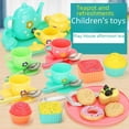 thumbnail image 2 of Red E 25-Piece Kids' Tea Set: Safe Plastic Pretend Play Kitchen Toy for 4-6 Year Old Girls, Educational Role-Playing Kit Enhancing Creativity & Social Skills, Ideal Birthday Gift with, 2 of 6