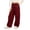 Red, variant on YunPes Girls Baggy Cargo Pants Multi Pocket Elastic Waist Wide Leg Pants Spring Fall Outdoor Casual Hiking Pants Kids Preppy Wear