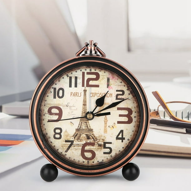 Tebru Alarm Clocks Vintage Desk Bedside Clock Home Decoration Accessories Com Tebru Alarm Clocks Vintage Desk Bedside, Vintage Looking Alarm Clock
