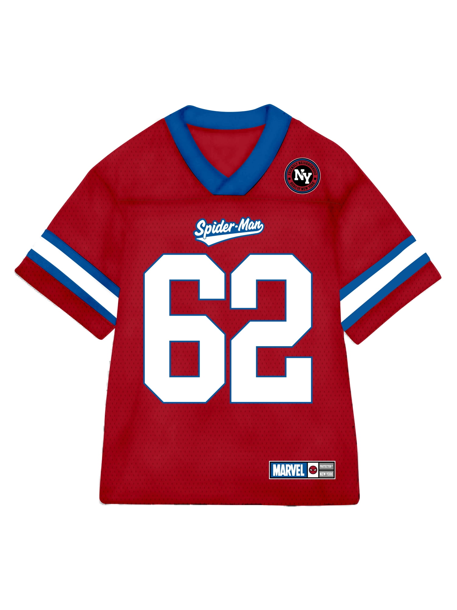 Marvel Spider-Man Boys’ Elevated Graphic Jersey, Sizes 4–18