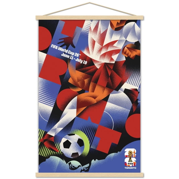 FIFA World Cup 2026 - Toronto Wall Poster with Magnetic Frame, 22.375" x 34"