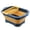 Yellow, variant on Collapsible Dish Basin with Drain Plug, Outdoor Multiuse Foldable Sink Tub, Dishpan, Wash Basin, Portable Kitchen Storage Tray
