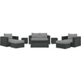 thumbnail image 3 of Modway Sojourn 8 Piece Outdoor Patio Sunbrella® Sectional Set, Multiple Colors, 3 of 8