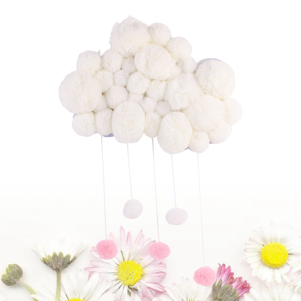 Fluff Cloud Raindrop Hanging Ornament Kids Room Decoration Cloud Hanging  Decor Fluff Cloud Fluff Ball Fluff Adorable Fancy Lovely Decoration Home  Decor Fluff Cloud Hanging Ornament White 