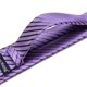 thumbnail image 3 of Set de corbatas Barry.Wang de seda lavanda, 150 cm, tejido a rayas, 3 of 7