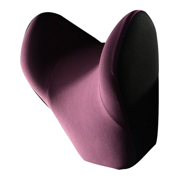 Almohada para asiento de automóvil Espuma viscoelástica Suavidad transpirable Cojín de soporte para la espalda y el cuello para conducir Rouge Purple