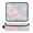 Cute Pastel Rainbow Background, variant on Hair Tool Organizer Bag with Heat Resistant Mat Removable Travel Storage Case for Hot Air Brushes Curling Irons Rainbow-colored Stars and Dots