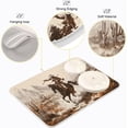 thumbnail image 4 of FREEAMG Dish Drying Mat Western Desert Cowboy Absorbent Dry Mats for Dishes Draining Pad for Kitchen Countertop 18" x 24", 4 of 7