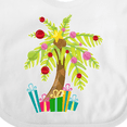 thumbnail image 4 of Inktastic Christmas Palm Tree with Presents Boys or Girls Baby Bib, 4 of 4
