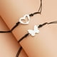 thumbnail image 2 of Juego de pulseras para el primer día de la escuela para madre e hija para 2 – Pulseras de deseos de corazón a juego para mamá y yo con tarjetas de poema – Regalos para cumpleaños de mamá, día de Acci JAMW Sencillez, 2 of 5