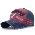 thumbnail image 1 of Gorra de béisbol con letras y agujeros para hombre y mujer, gorro con visera ajustable, estilo Hip Hop, Unisex Fivean unisex, 1 of 2