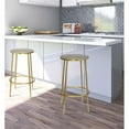 thumbnail image 2 of Trent Home 26" Contemporary Metal Counter Stool in Brushed Gold, 2 of 7