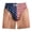 Yellow, variant on Men's Funny American Flag Swim Trunks with Fake Hairy Legs Print, Patriotic USA Beach Shorts