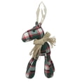 thumbnail image 2 of 16.75" Green and Red Plaid Standing Reindeer Table Top Christmas Decoration, 2 of 3