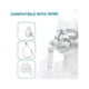 thumbnail image 3 of Conector de manguera AirMini Pro Yashi para máscara nasal o facial completa 22 mm color Blanco, 3 of 5