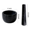 thumbnail image 2 of Marble Heavy Duty Mortar and Pestle Set for Gourmet Cooking & Spice Grinding, 2 of 4