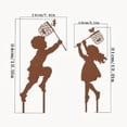 thumbnail image 5 of sunsanly 1 Pair Silhouette Art Model Little Boy Girl Shape Character Silhouette Art Ornament Garden Decor Stakes Sculpture Lawn Yard Decoration, 5 of 7