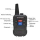thumbnail image 2 of Walkie talkie analógico inalámbrico portátil para uso civil, compacto y práctico para exteriores, 2 of 5