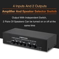 thumbnail image 4 of Interruptor selector de 2 , conmutador de sonido, 300 W por canal, Baoblaze Amplificador de poder, 4 of 8