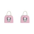 thumbnail image 3 of kurtrusly Compact For Home And Office With Large Capacity Large Capacity Design Polyester Lunch Bags For Women light pink 1 2Set, 3 of 6