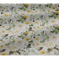 thumbnail image 6 of oneOone Viscose Jersey Yellow Fabric Florals Craft Projects Decor Fabric Printed By The Yard 60 Inch Wide, 6 of 7