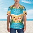 thumbnail image 4 of Daiia Hello Summer1 Hawaiian Shirt for Men Gentle Cotton Regular Short Sleeve Casual-XX-Large, 4 of 9