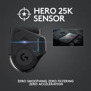 Logitech G502 LIGHTSPEED Wireless Gaming Mouse, HERO 25K Sensor, 25,600 DPI, RGB, Adjustable Weights, 11 Programmable Buttons, Long Battery Life, On-Board Memory, PC / Mac
