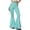 Cyan, variant on Women's Vertical Striped Flare Yoga Pants, High Waisted Bell Bottom Leggings, Slimming Wide Flare Trousers, Retro Y2K Style