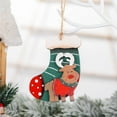 thumbnail image 4 of Vintage Wooden Reindeer Christmas Ornament – Rustic Stocking Hanging Decoration for Tree, Fireplace, Gift Wrap, Holiday Home Decor, 4 of 5