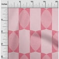 thumbnail image 2 of oneOone Georgette Viscose Rose Tissu Géométrique Allover Forme Couture Matériel Tissu Imprimé par la Cour 42 Pouces de Large, 2 of 4