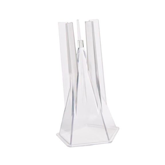 Cone Candle Figurines Clear 3D Crafting Supply Pyramid Durable Soap Mould pentagonal pyramid