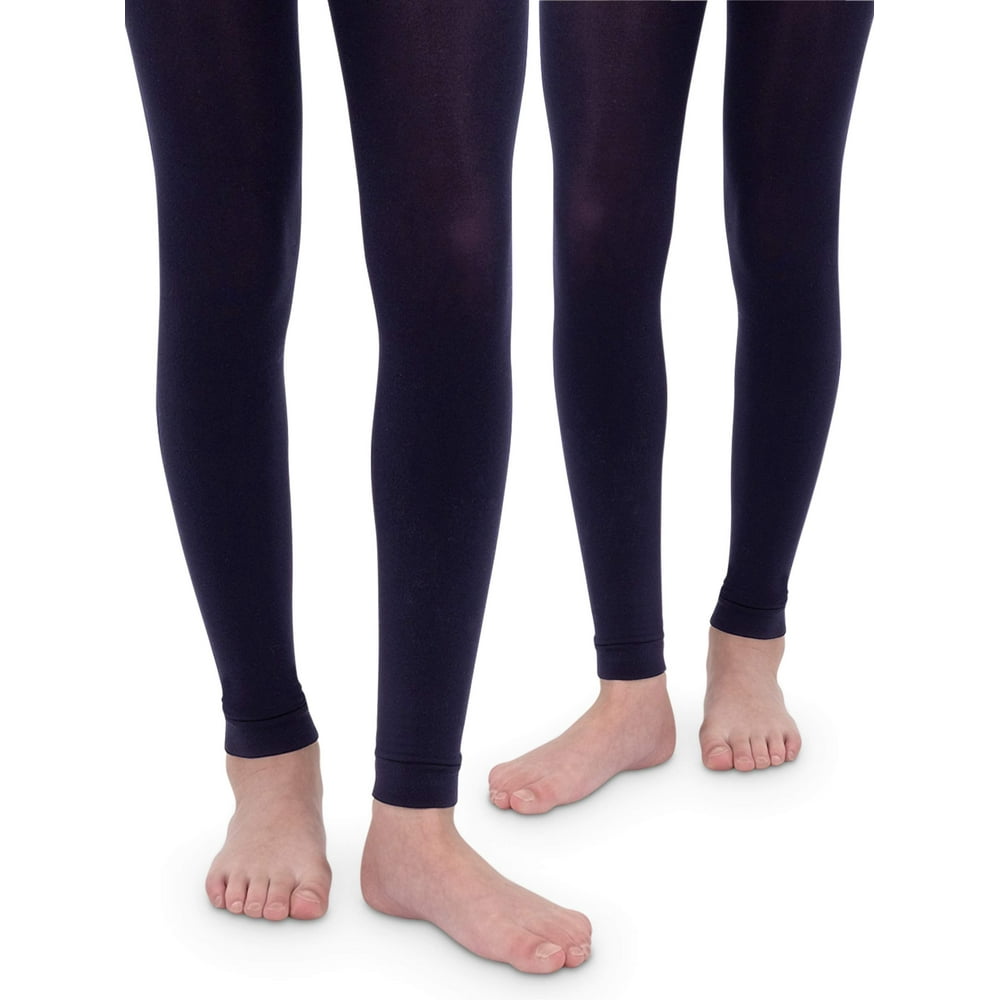 Jefferies Socks - Jefferies Socks Girls Footless Tights 2-Pack, Sizes ...