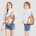 thumbnail image 4 of Marine Adorable Crab Crossbody Sling Bag Crossbody Travel Hiking Chest Backpack Shoulder Daypack for Women Men Unisex, 4 of 4