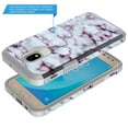 thumbnail image 3 of Samsung Galaxy J7 V 2nd Gen/J7 Refine/J7 Top/J7 Star/J7 Aura/7 Crown/J7 2018 / J7 Eon / J7 Aero Case, Rosebono Fashion Hybrid Graphic Colorful Armor Case for SM-J737 (Purple Marble), 3 of 5