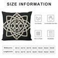 thumbnail image 5 of Autua Celtic Knot Graphic Decorative Pillow Cover for Home Couch Living Room Bed Sofa, Printed on Both Sides, Multipurpose Use, 1PC 20x20in, 5 of 5